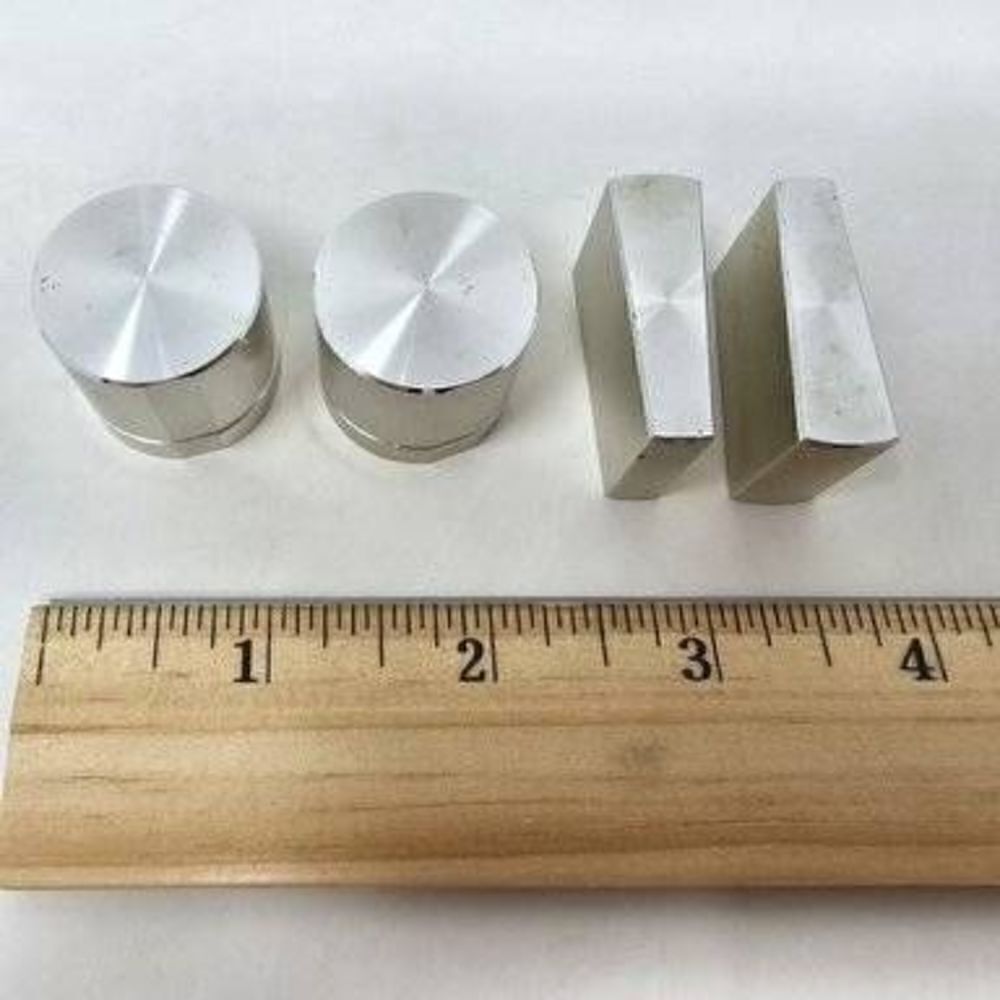 HITACHI HA-330 STEREO AMPLIFIER REPLACEMENT REPAIR KNOBS SILVER